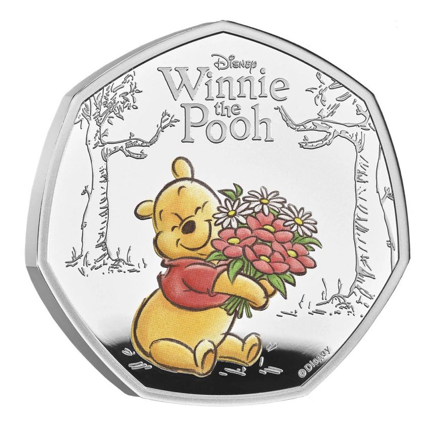 100 Years of Winnie the Pooh - Kindness 2026 UK 50p Silver Proof Colour Coin (GC4326)