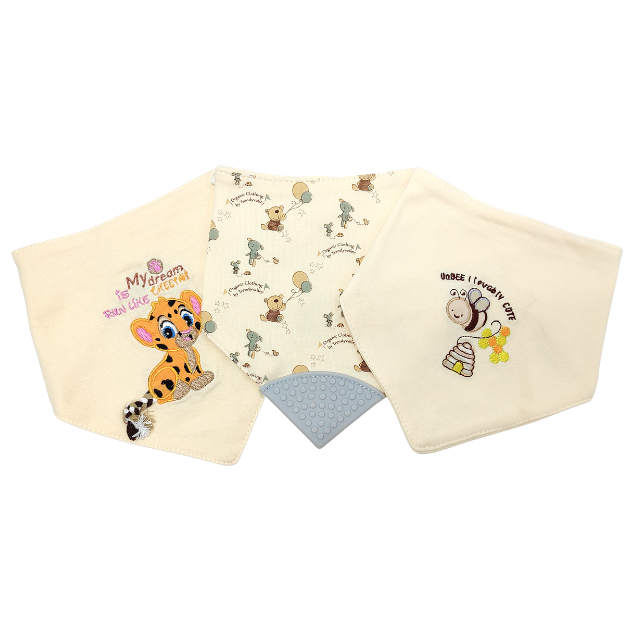 Trendyvalley Organic Cotton Baby Bibs 3 New Design