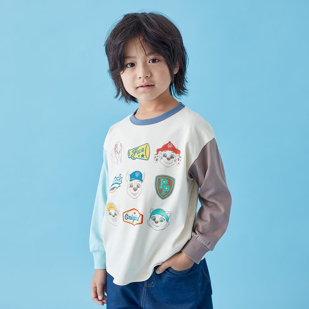 【⭐訂購⭐】  🇯🇵日本直送 🌀#PawPatrol 拼色袖長袖 tee［4款選］🌀 [PLHA-0053] [260913]