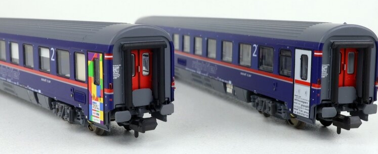 LS models N-scale ÖBB Nightjet Ep.VI Personenwagen Euro Pride (2-Car Set)