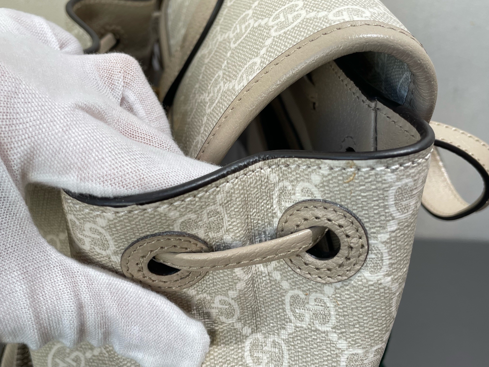 【預訂貨品】Gucci 燕麥色老花書包🎒