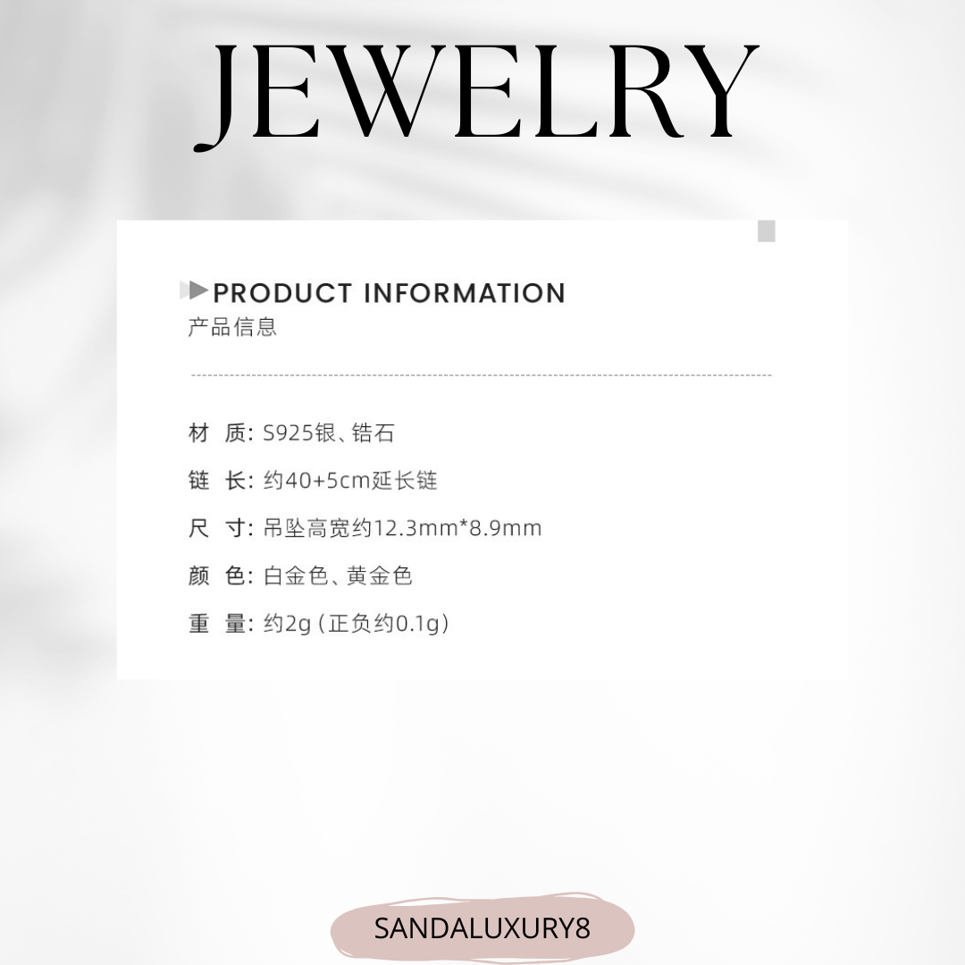 Silver Flower Pendant Necklace with Pink Stone  - SANDALUXURY8