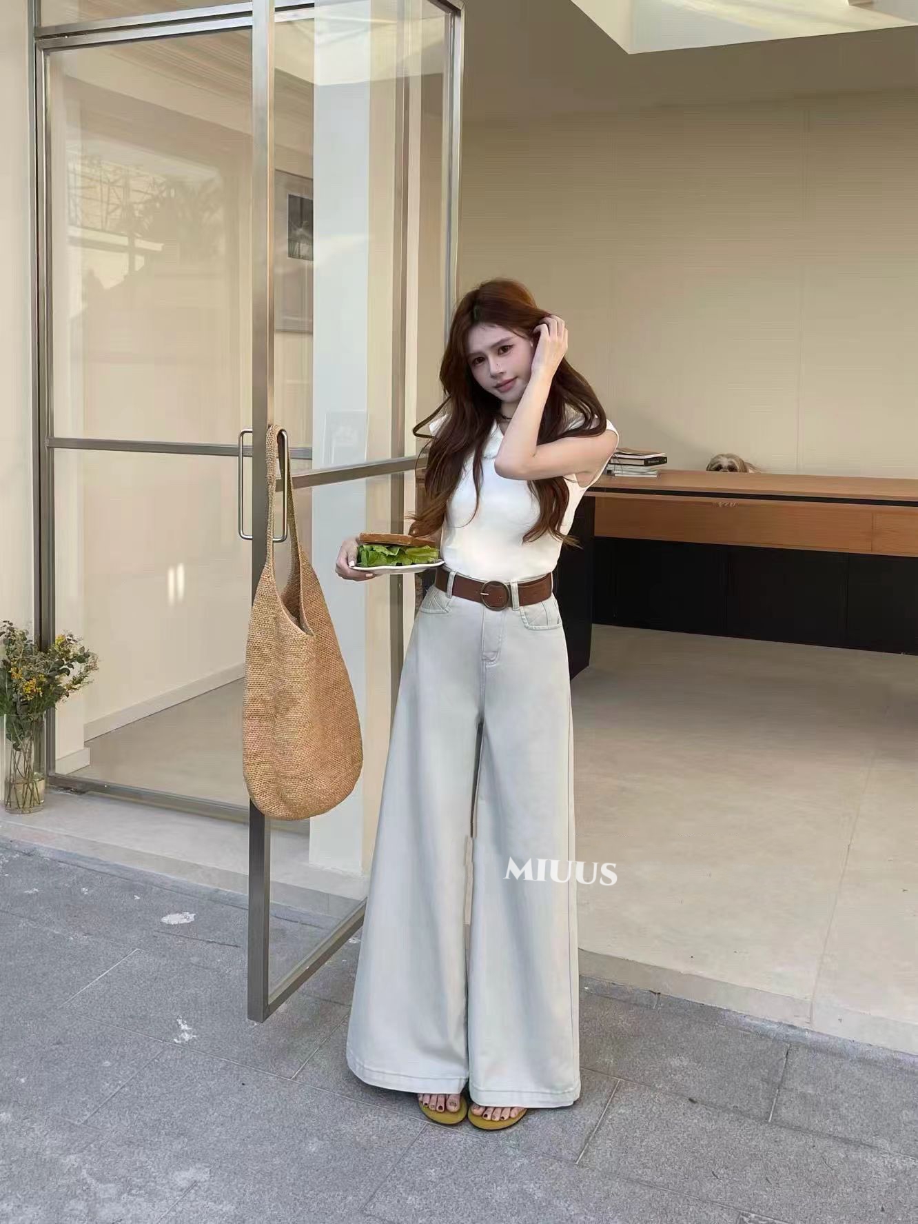 1764 Mint Blue Wide-Leg Pants “洋气薄荷蓝” 天丝牛仔阔腿裤