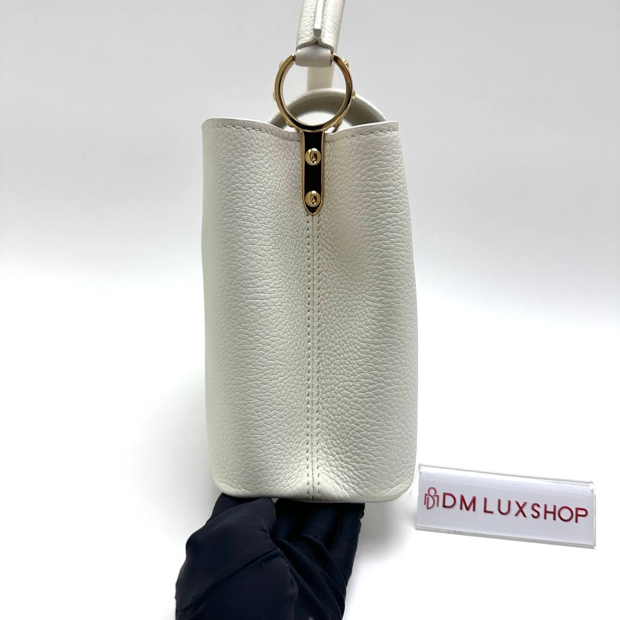 LV Capucines BB White