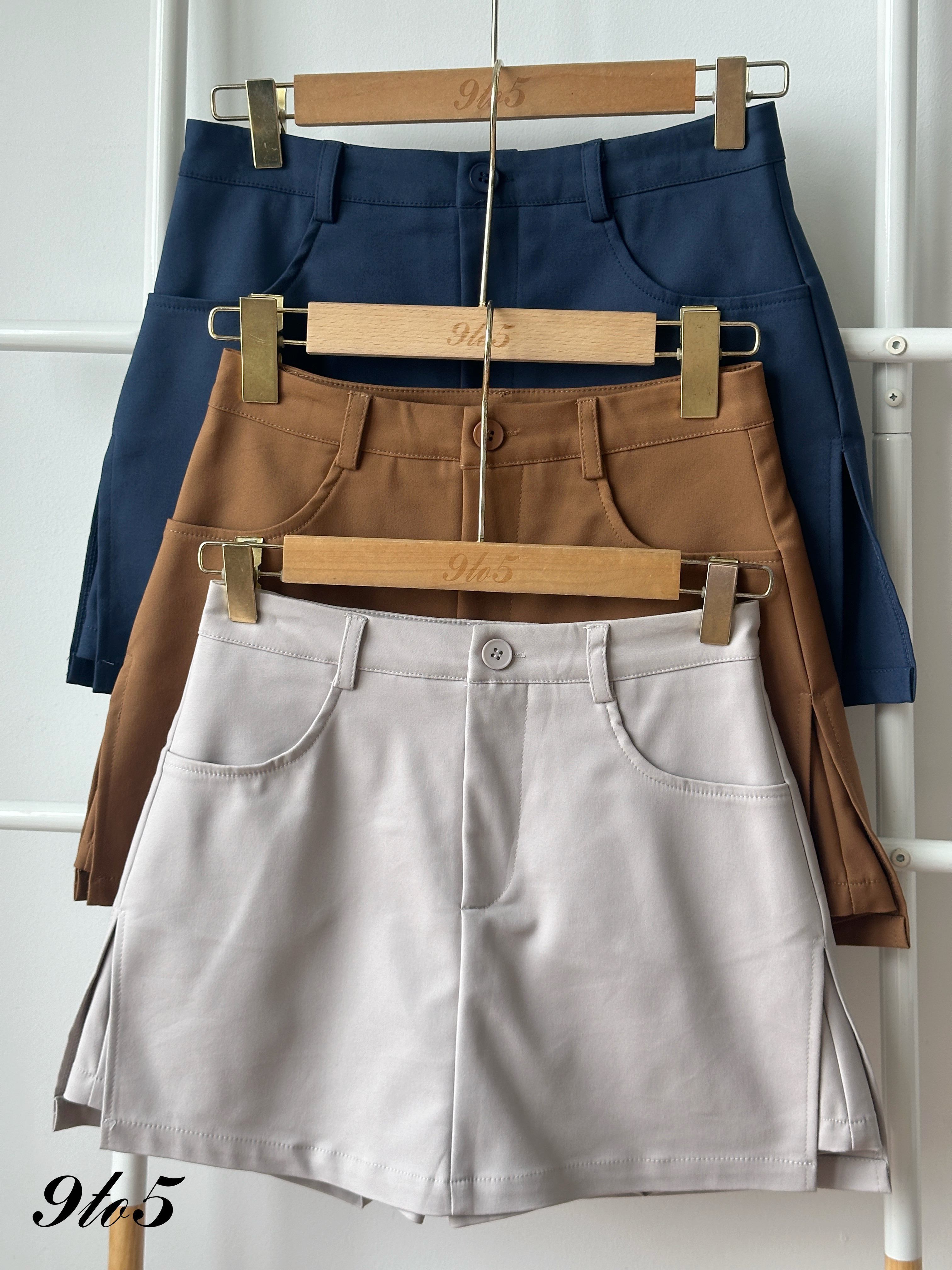 S1973 A Line Short Skort - 3 Colors 