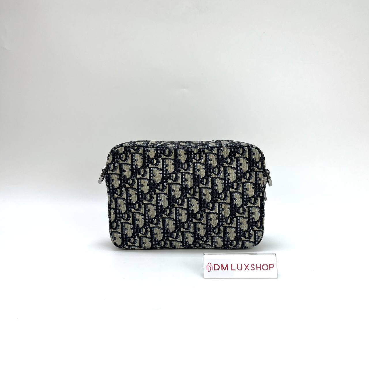 Dior Blue Oblique Safari Bag w/ Strap SHW
