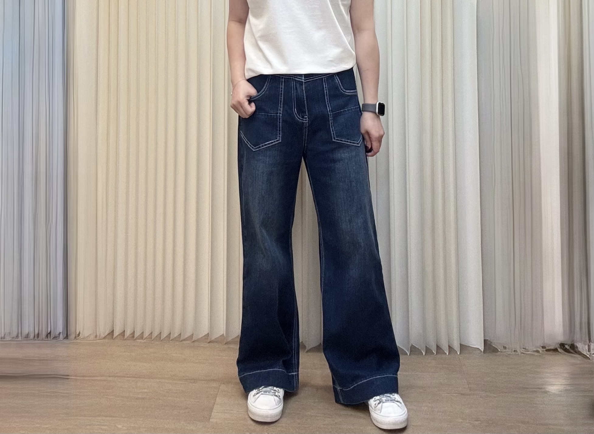 韓國半橡像腰牛仔褲 M442 03Lai6519260