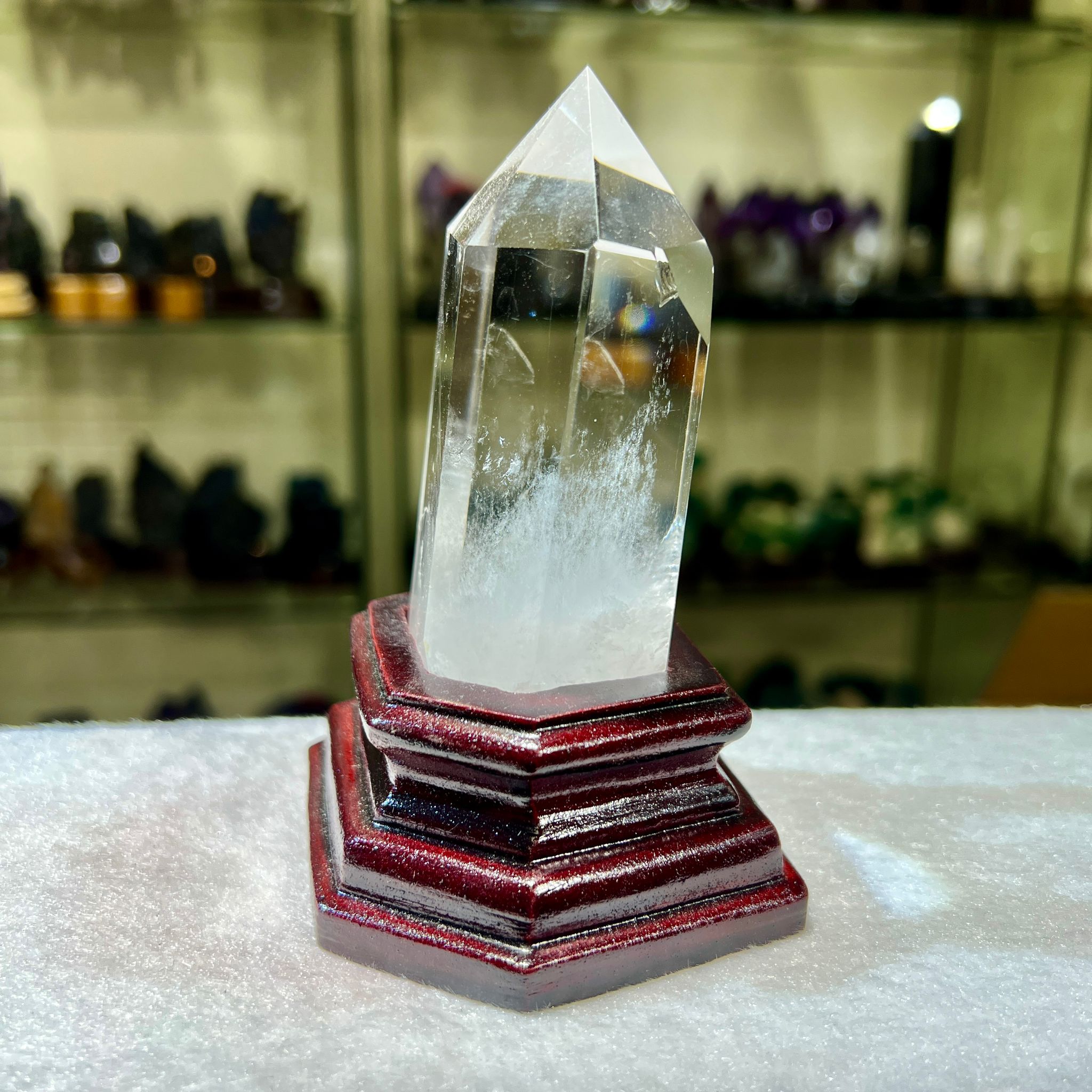 白水晶柱 (連座) -02