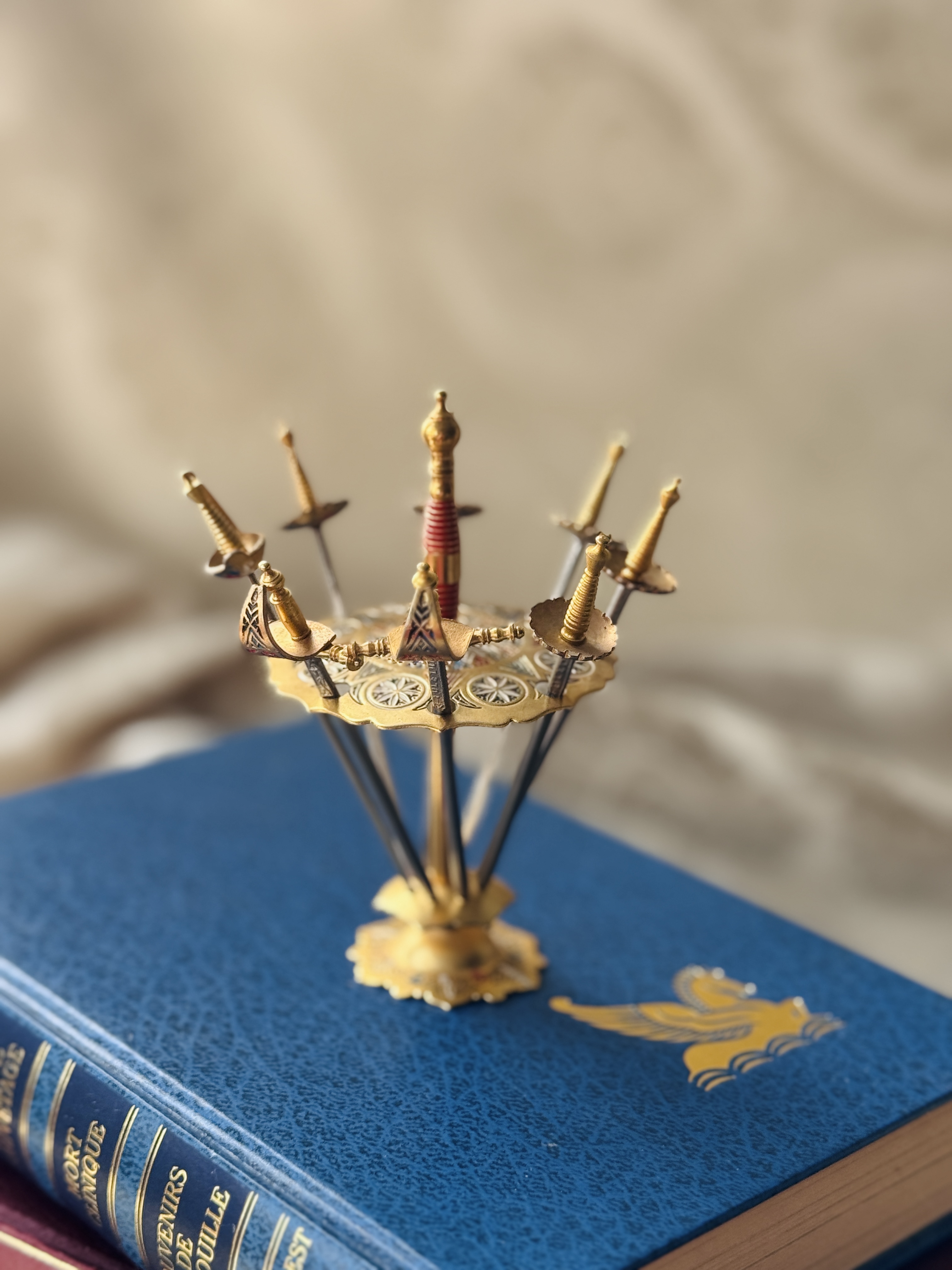 Vintage Spanish Toledo Sword Fruit Stick Set (MT2497)