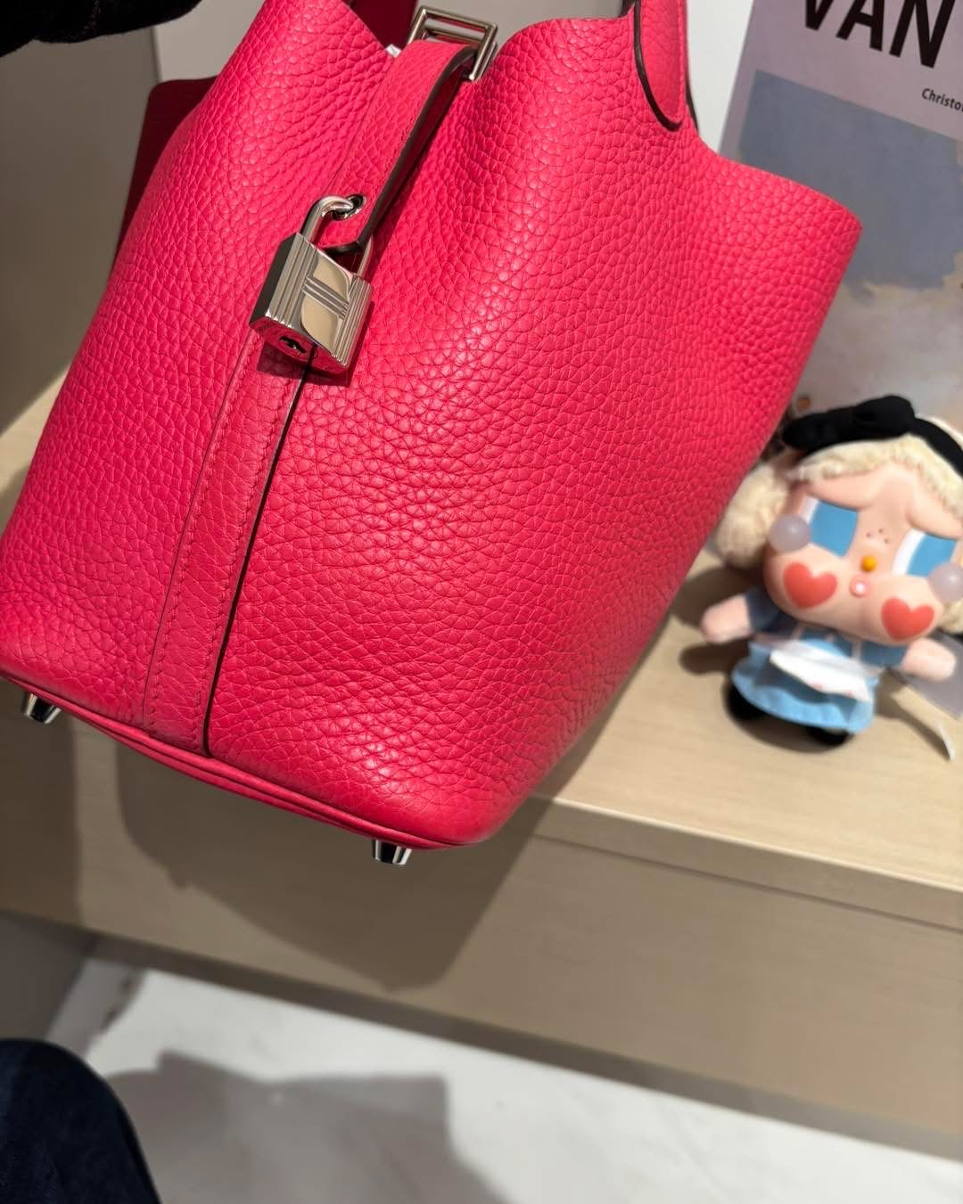 Hermes Picotin 18,Stamp D 極致粉色銀扣Rose Extreme 100%Authentic,95%new ✅key lock✅dust bag