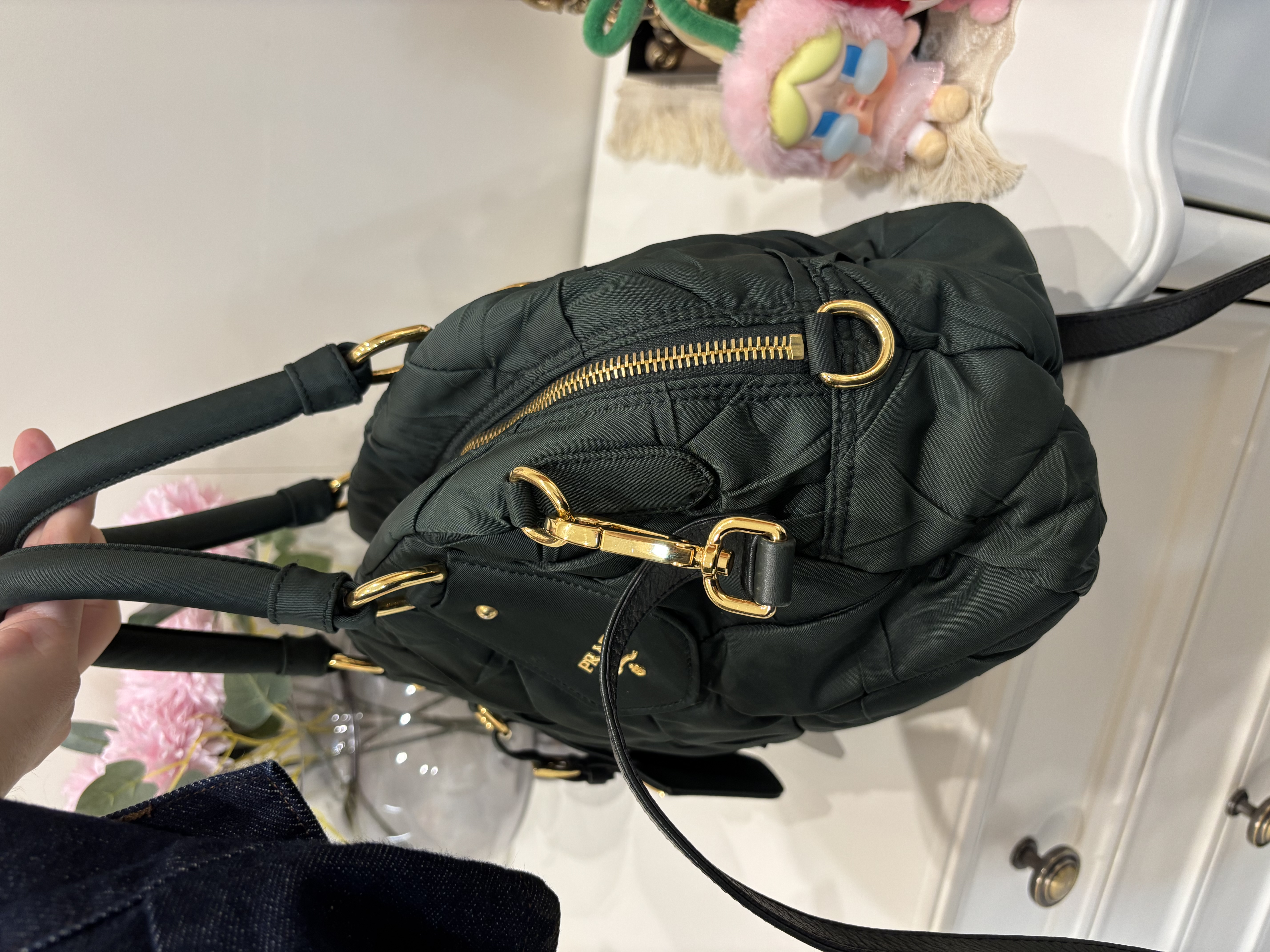 Prada nylon 2way bag 100%Authentic, 95%new ✅strap 