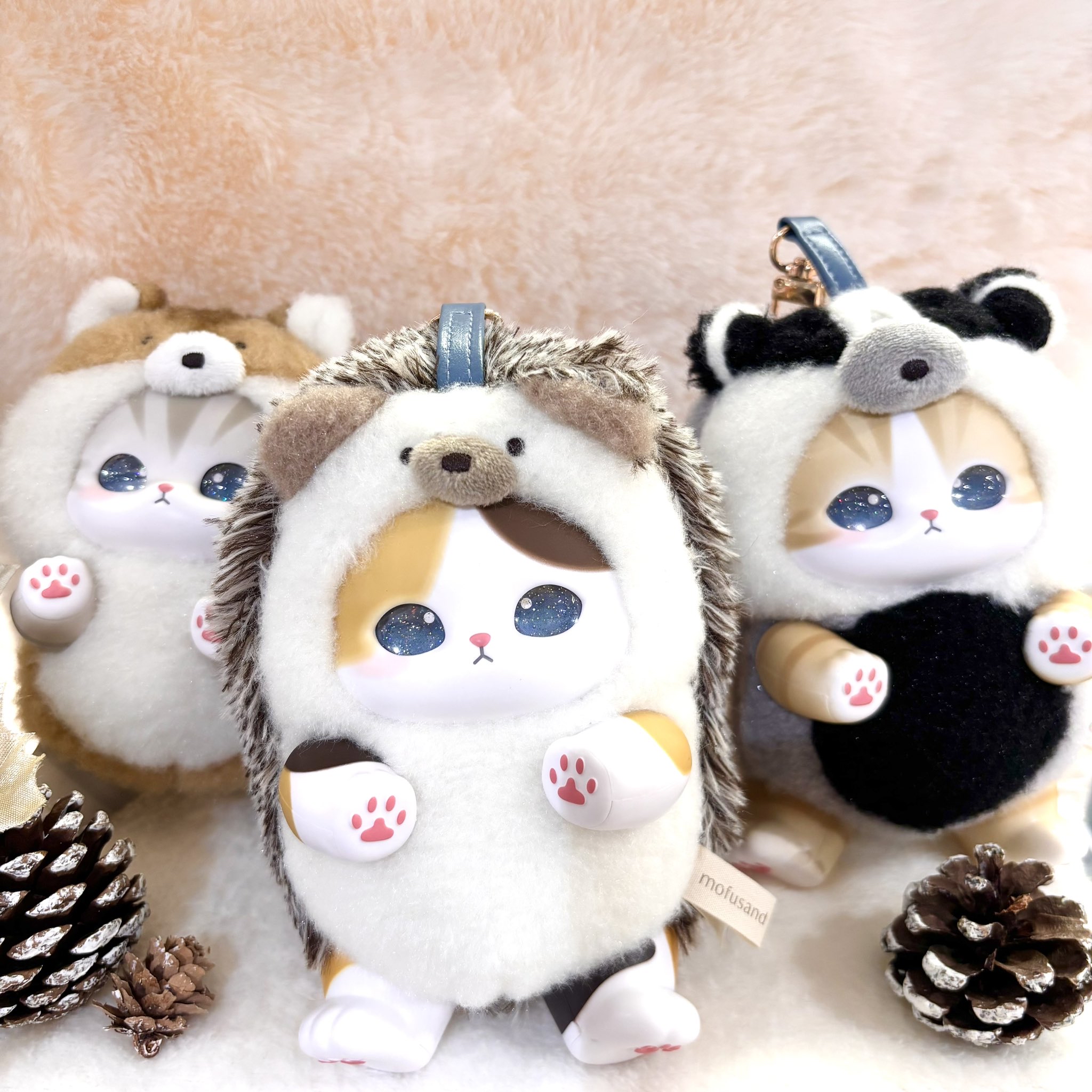 (1/5新品） 日本Mofusand Kiramekko動物款搪膠臉公仔（抽）