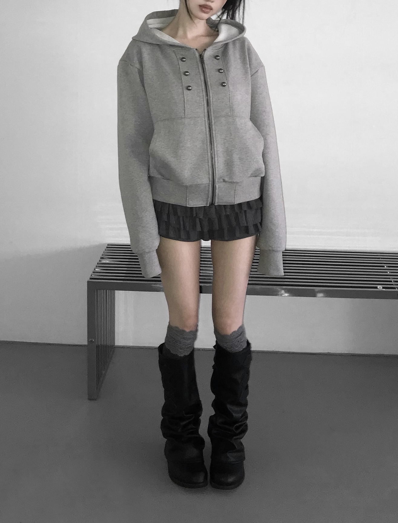 Layered Ruffle Mini Skort