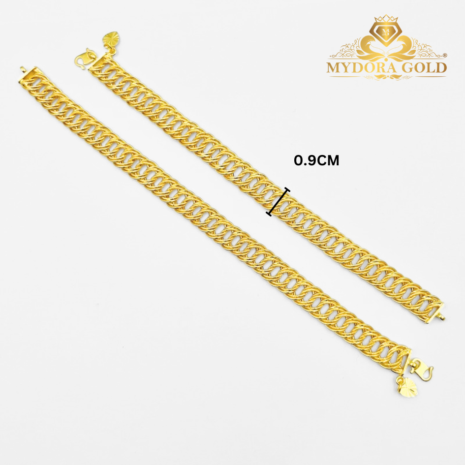 MYDORA Rantai Tangan Coco Lipan (3g-10g+) | Emas 916
