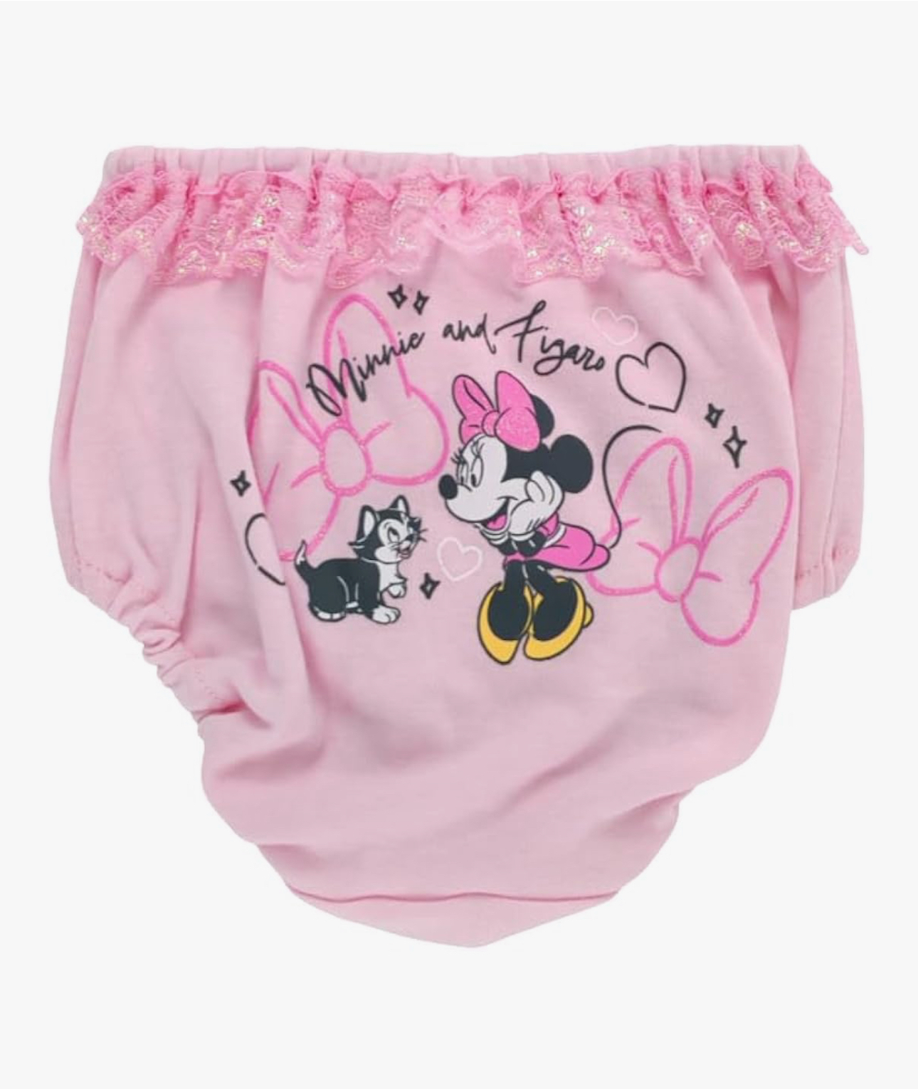 🇯🇵預訂 日本直送🇯🇵米妮人物滿印絲帶蕾絲女童內褲兩件套裝