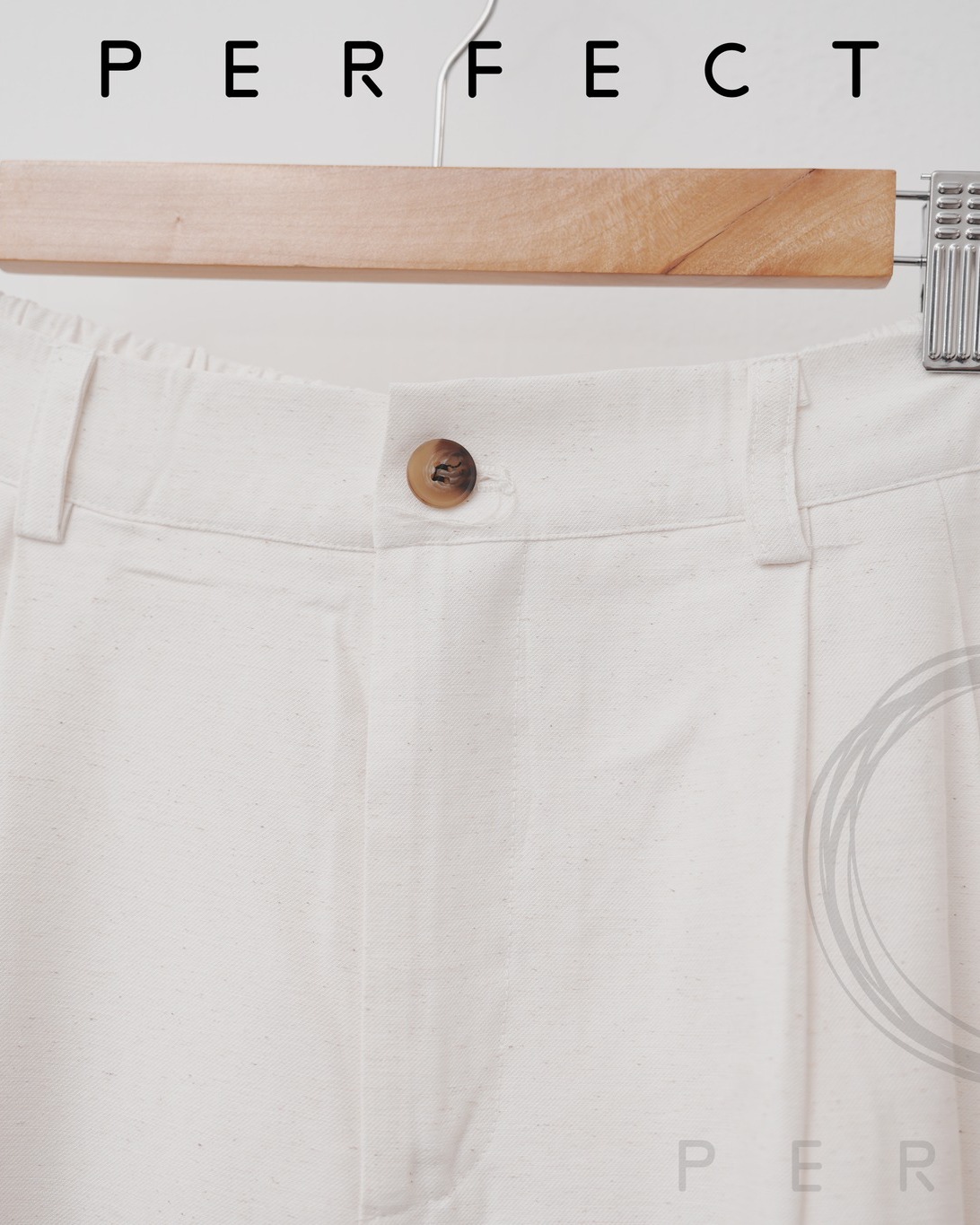 P0009_麻質文青通爽直腳褲（百搭米白色）