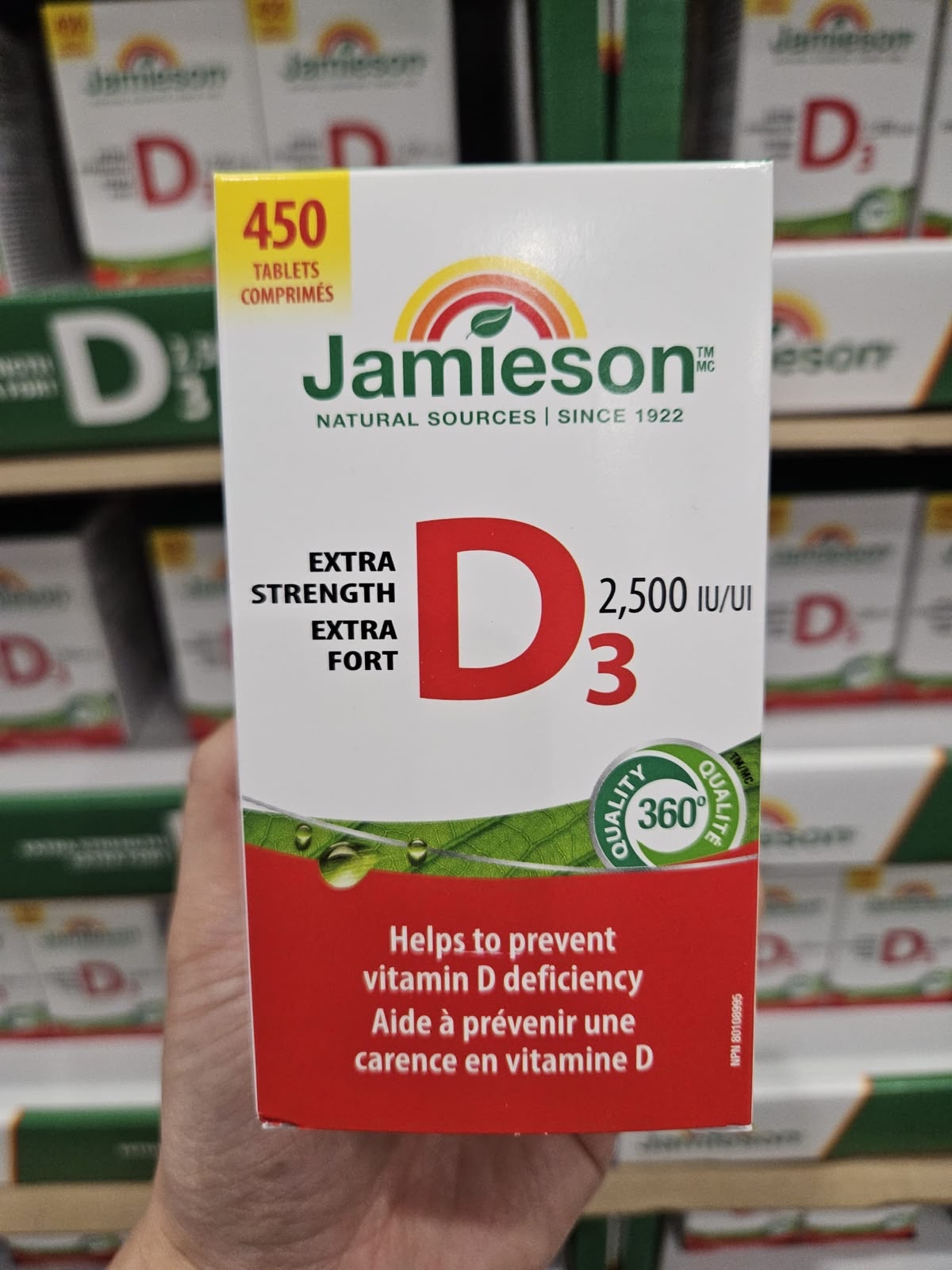 加拿大🇨🇦直送✈️🇭🇰 🔥COSTCO 本週特價🔥  Jamieson 維他命D3 2500IU 補充片 (450粒）