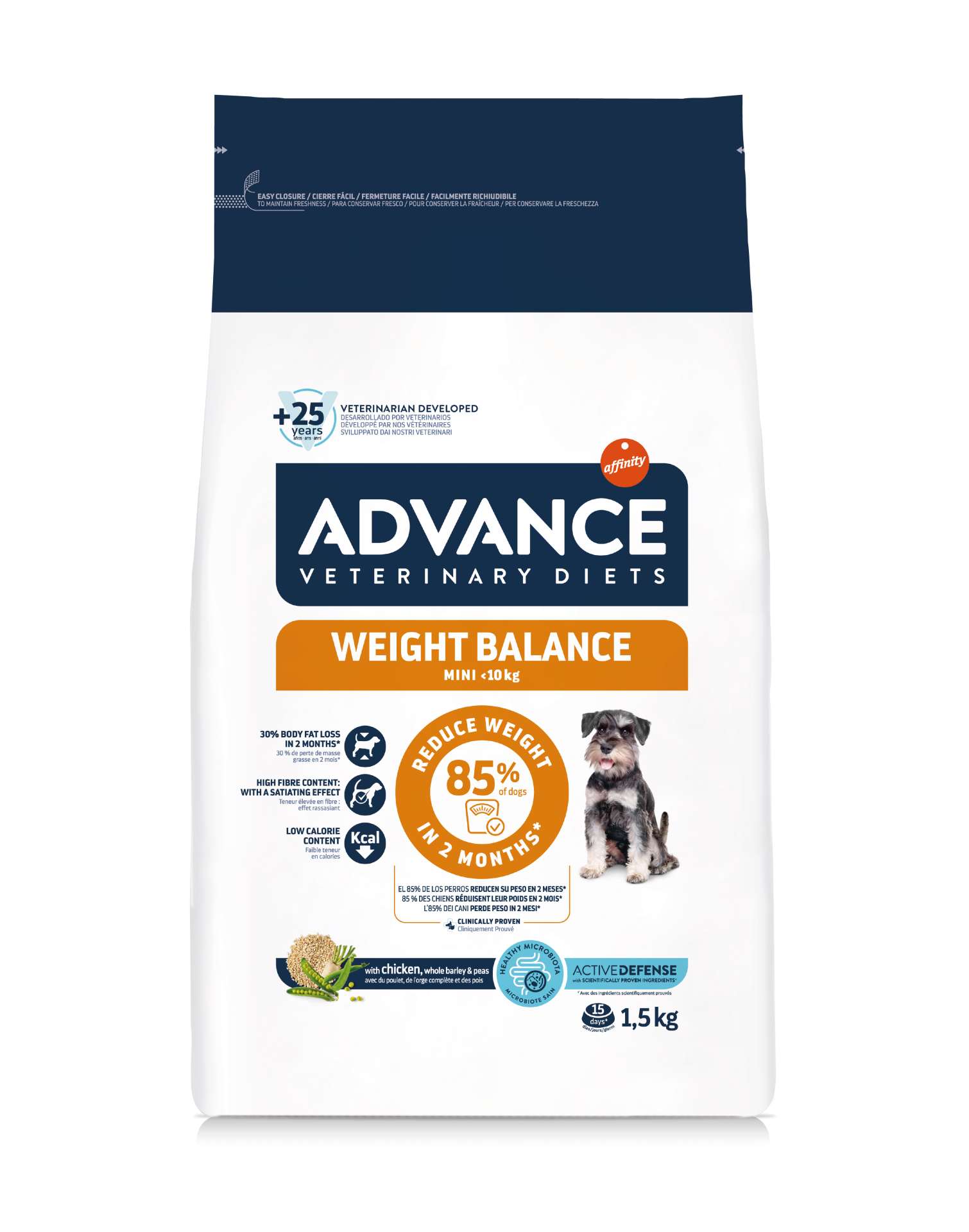 ADVANCE處方狗糧 – 減肥專用 1.5KG (適合體重1-10kg小型犬種)