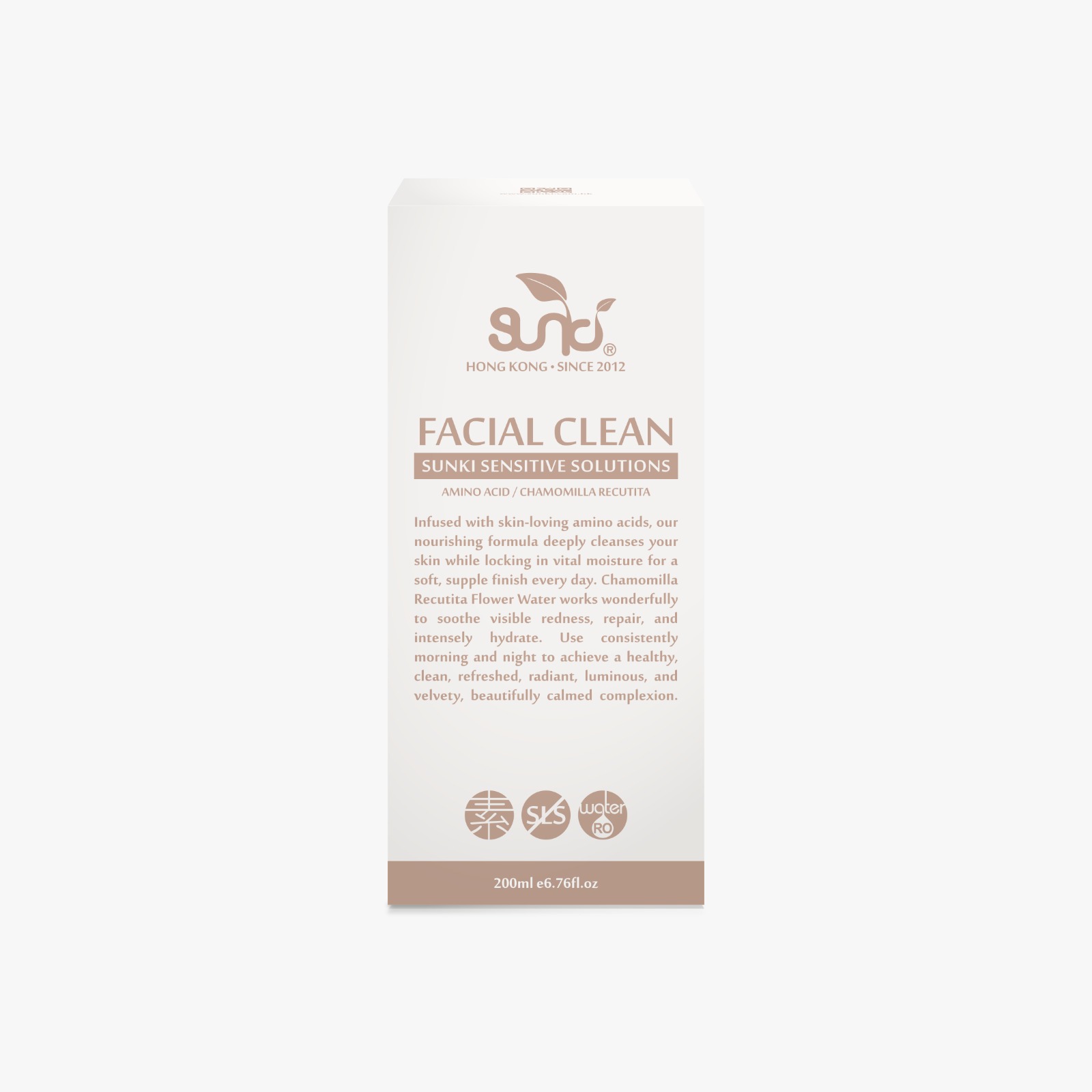 生肌胺基酸水潤潔面乳 / Sunki Sensitive Solutions : FACIAL CLEAN 200mL