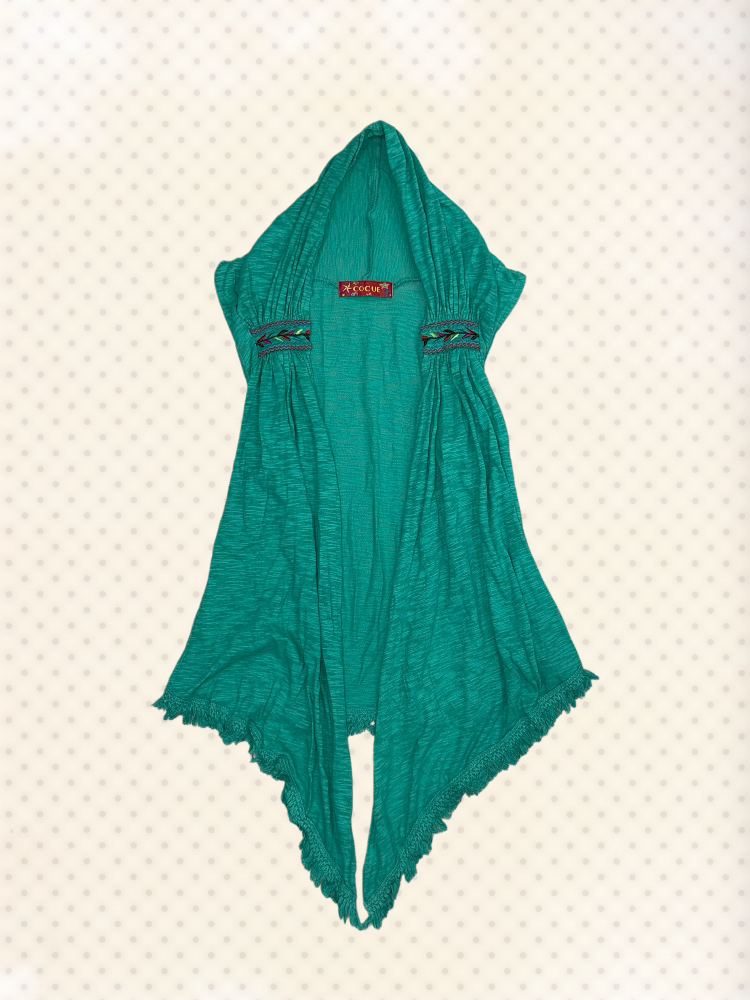 Cocue Bohemian Draped Vest Outer