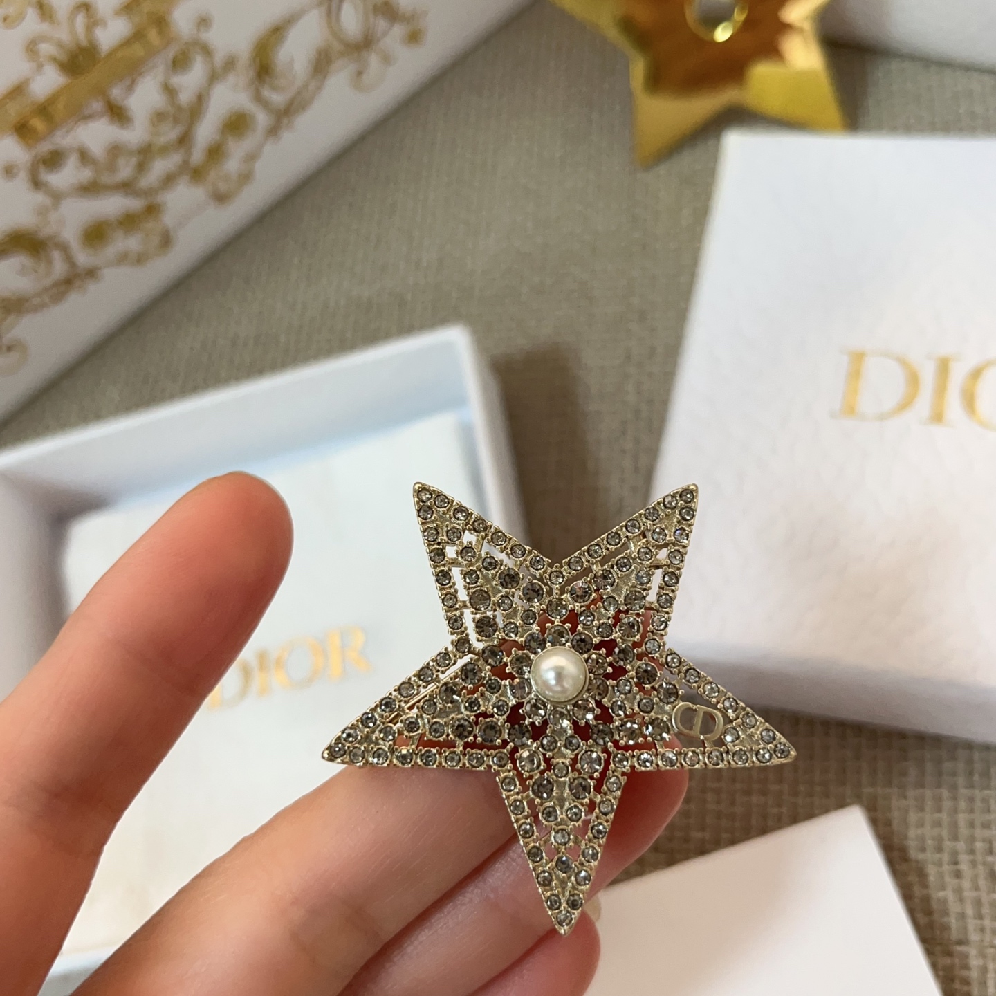 【原單】DIOR 星夜胸針 連禮盒