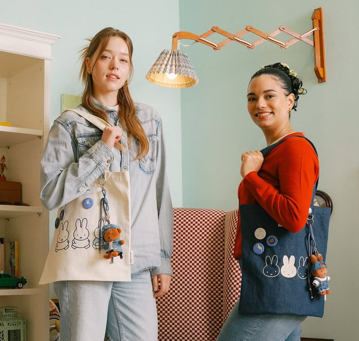 救救3小兔B行動 新登場 [韓國直送] Miffy in Seoul限定 Denim牛仔布系列 Eco Tote Bag
