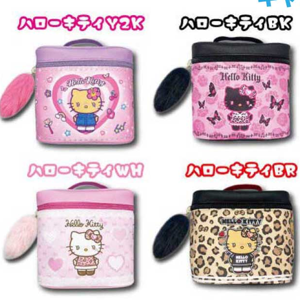 日本直送 Hello Kitty 附鏡子化妝包｜潮流收納袋