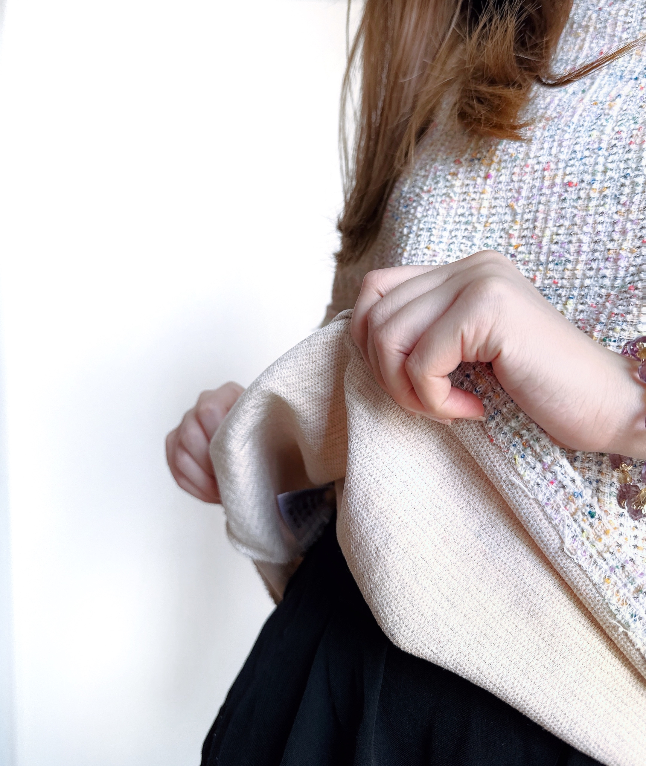 小香風Tweet料Top - 米杏