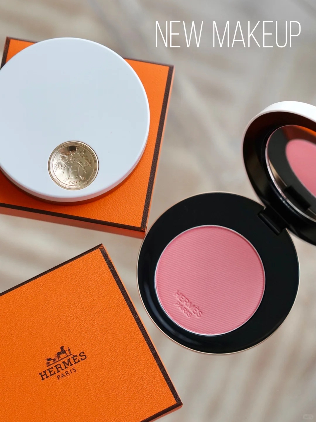 Hermes 愛馬仕 Rose Hermes, Silky blush powder 玫瑰調胭脂 #28/32/37/45