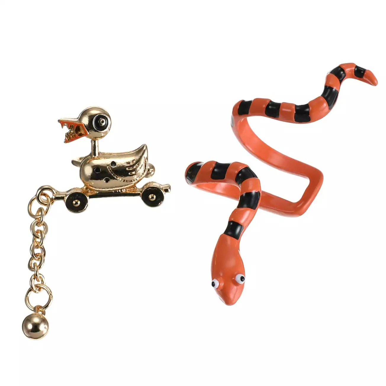 🌸 【預訂】Killer Duck & Snake耳環 - Fashion Collection - 2026 TIM BURTON'S THE NIGHTMARE BEFORE CHRISTMAS
