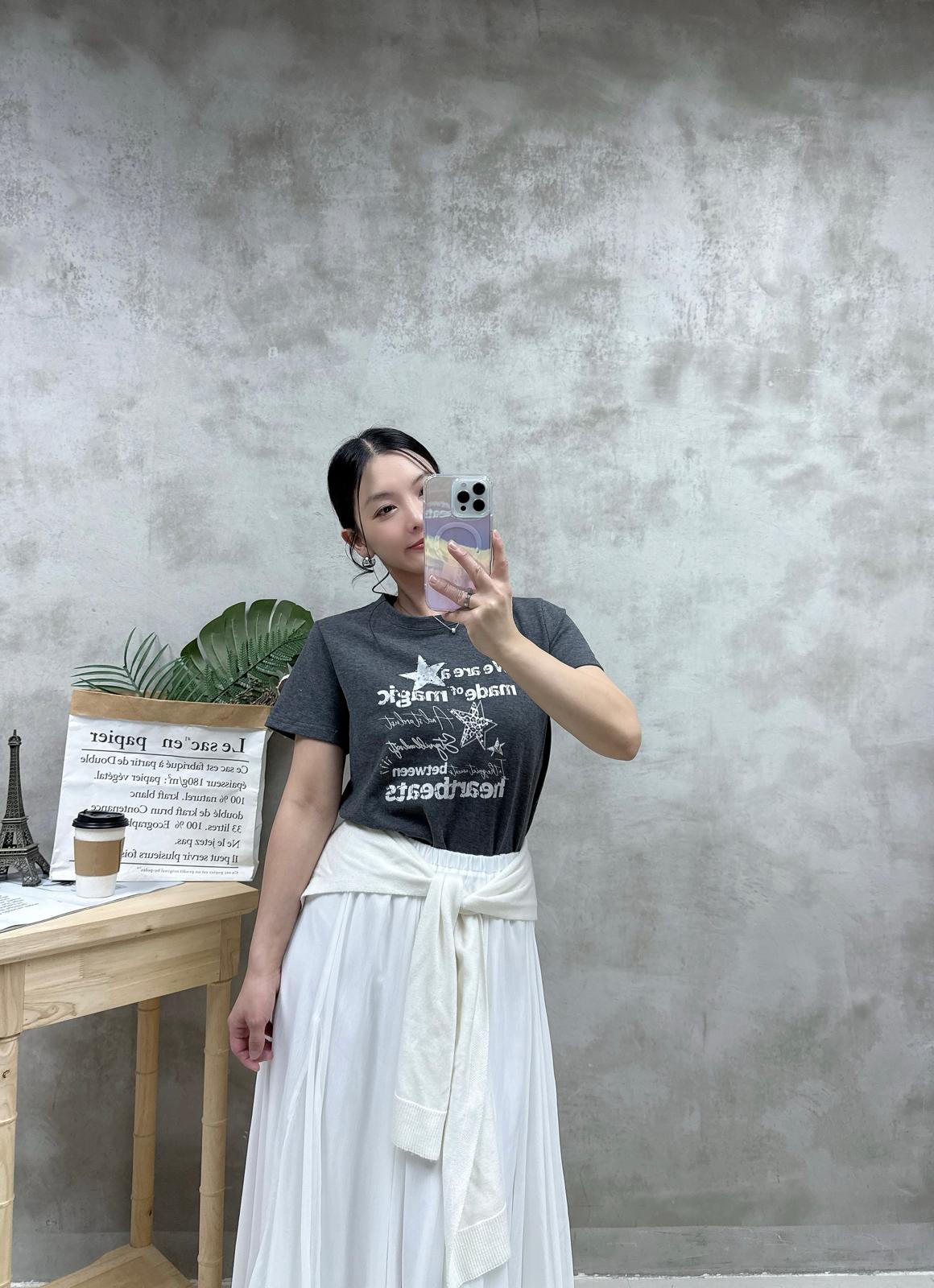 A15 復古鍋釘print Tee