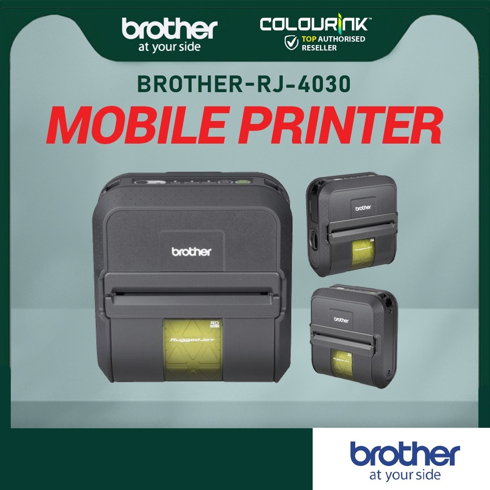 Brother RJ-3150 WIFI Bluetooth RuggedJet Portable Label Thermal Receipt Printer 3 Inch Thermal Printer RJ4040