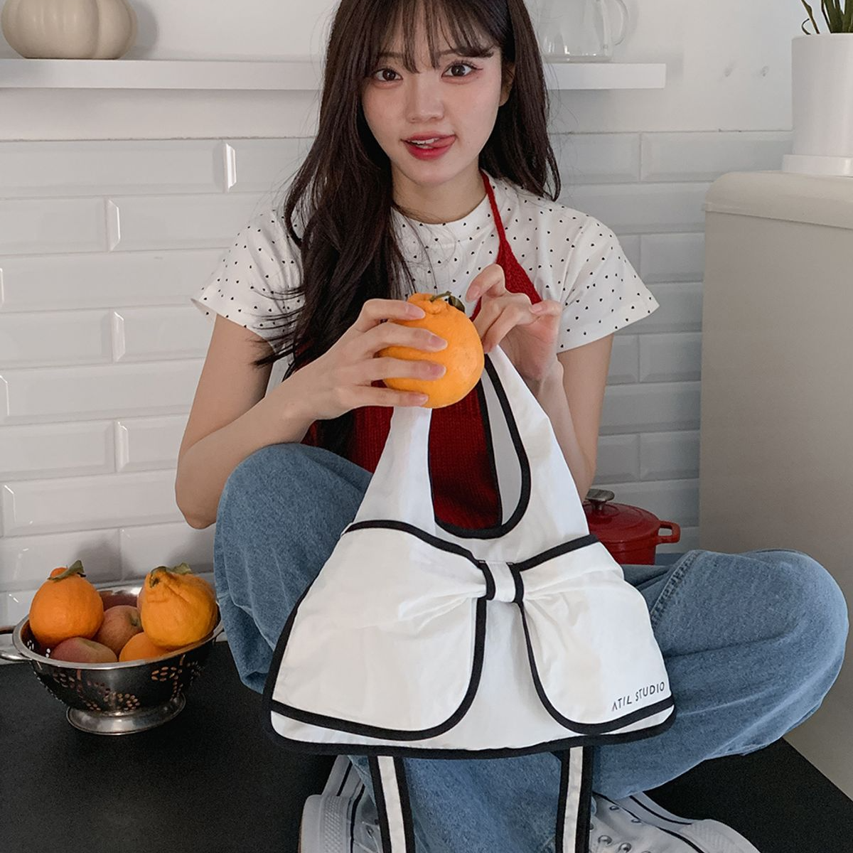 [ATIL Studio] Whisper Ribbon Bag (3色)