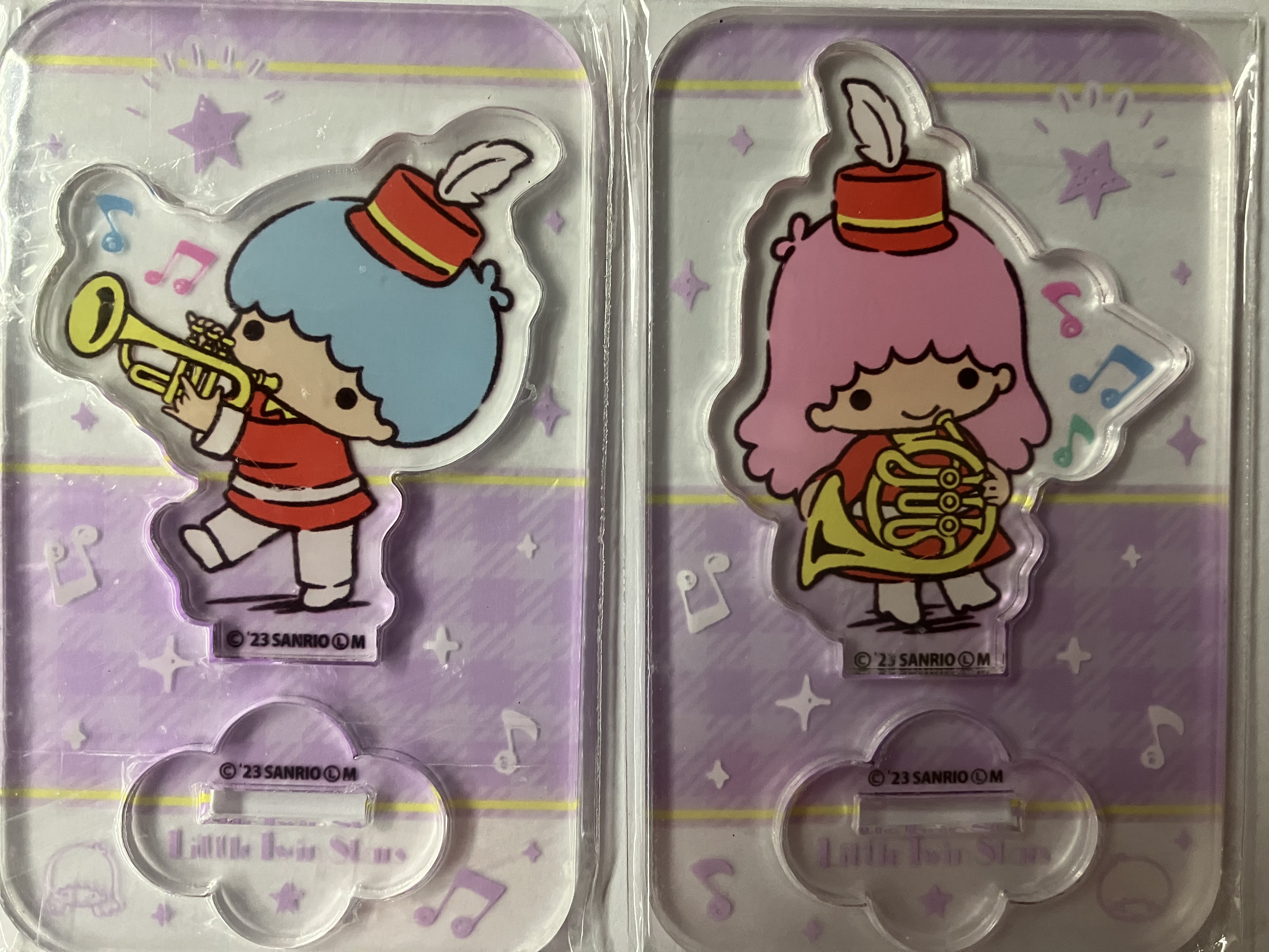 2023 SANRIO CHARACTER 企牌 膠牌 - LITTLE TWINS STAR  FG00017
