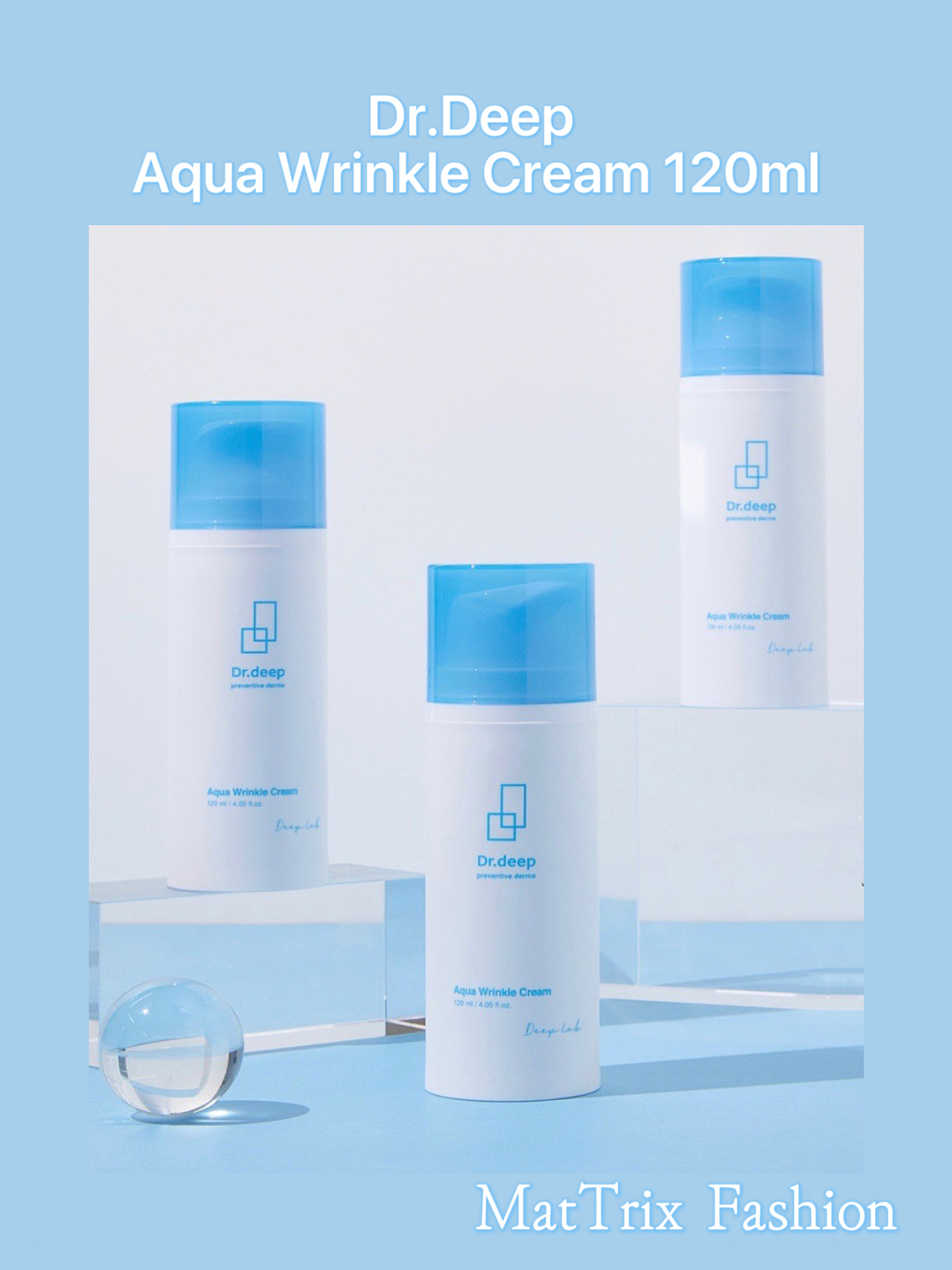 🏆Dr.Deep Aqua Wrinkle cream  保濕抗皺面霜/120ml   ☀️售價$380/1pc 