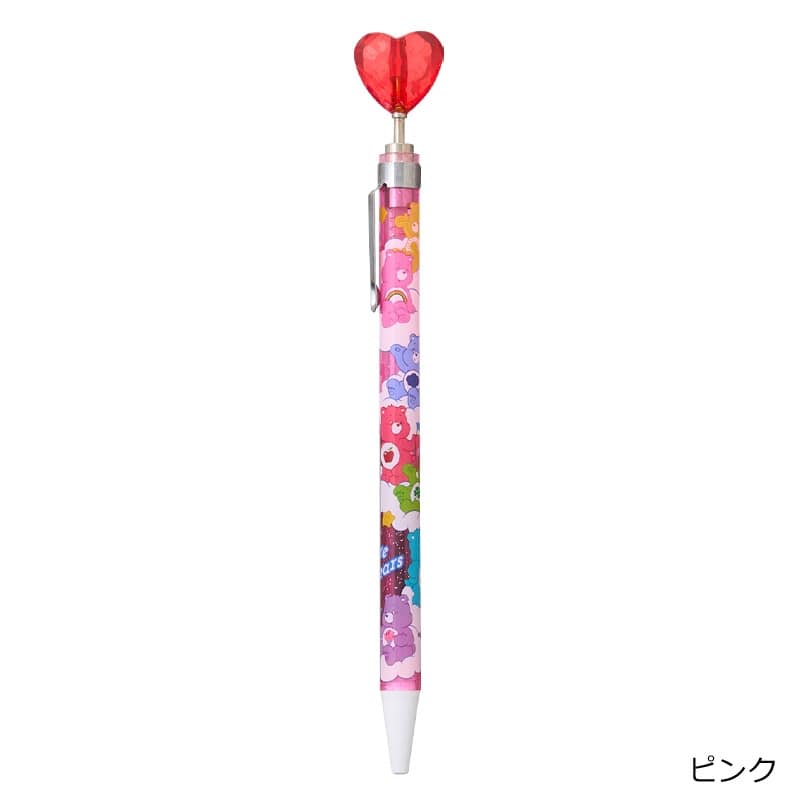 可愛熊心形裝飾原子筆（黑色）