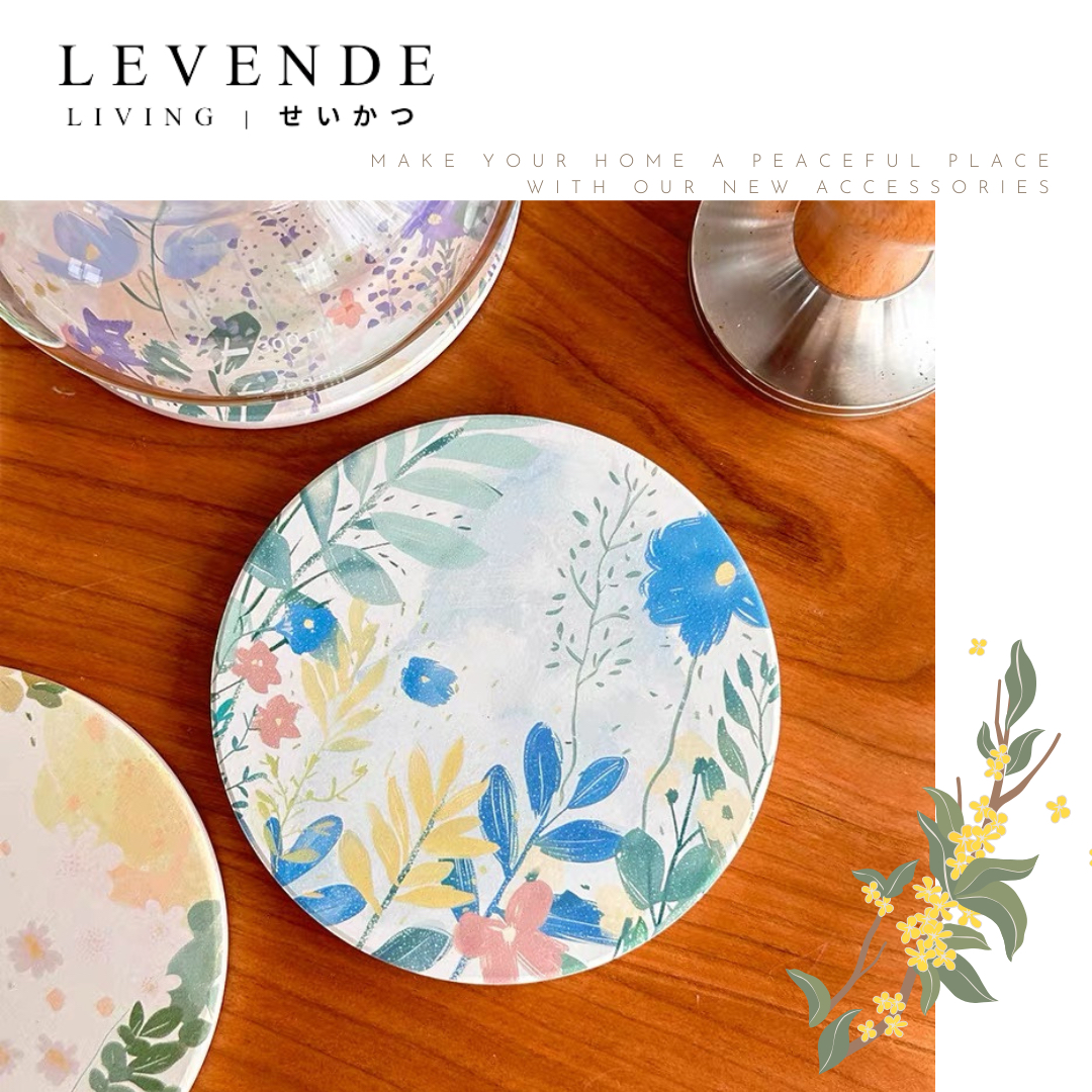 Levende花語陶瓷杯墊