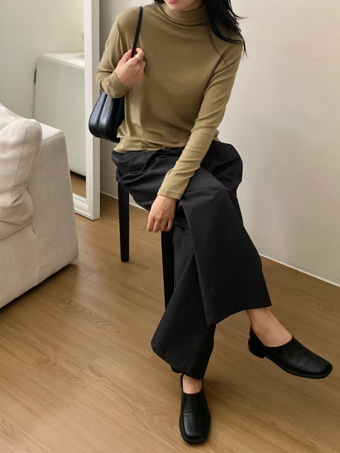 MidNeck wool basic tee