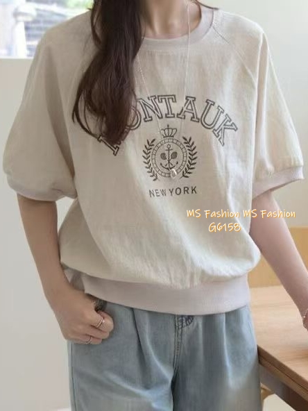 G6158 韓國🇰🇷靚靚字母print top