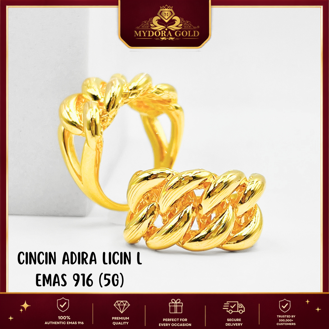 MYDORA Cincin Adira Licin L (5G) l EMAS 916/22K
