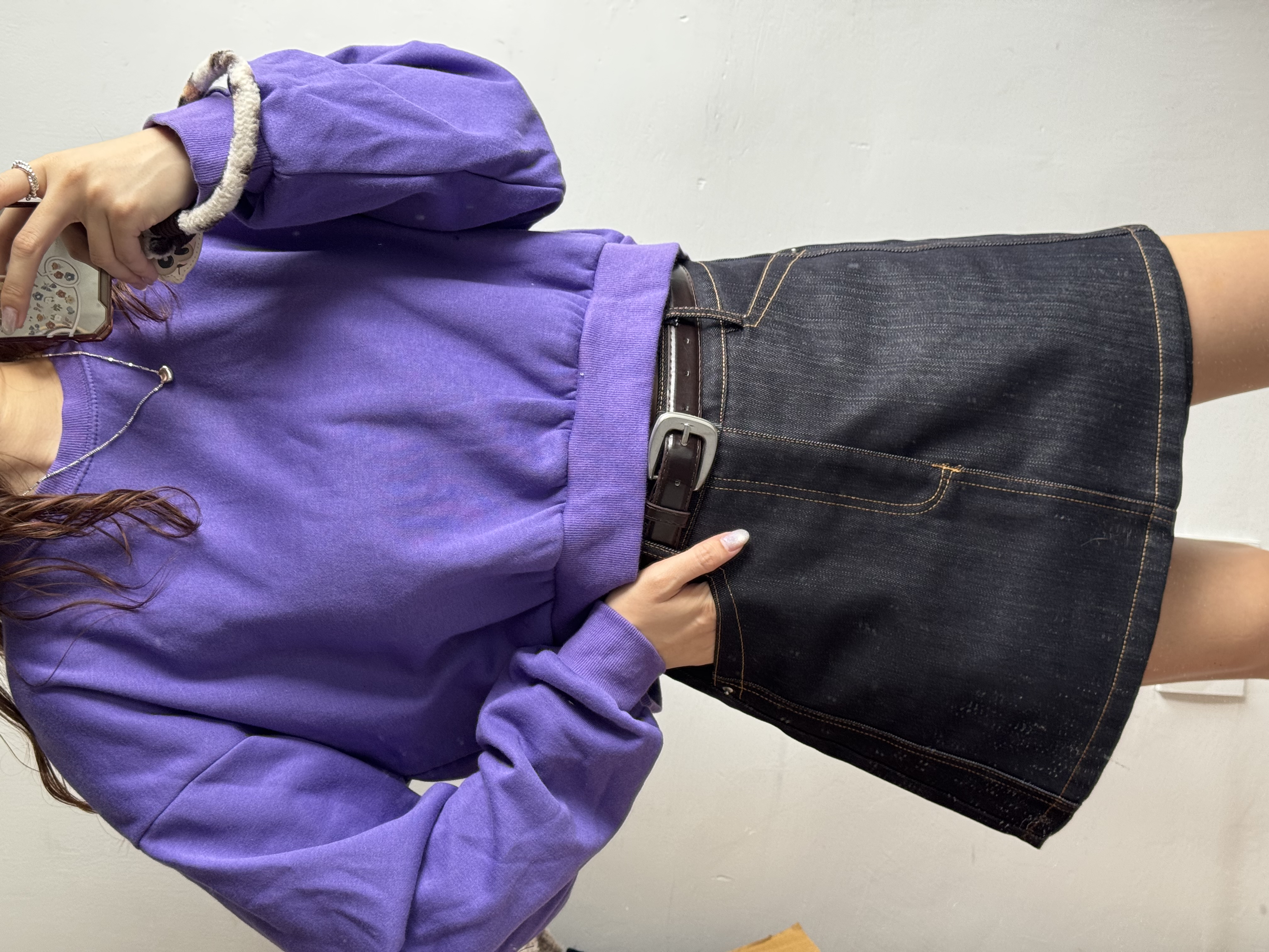 特價 抓毛底淨色top 