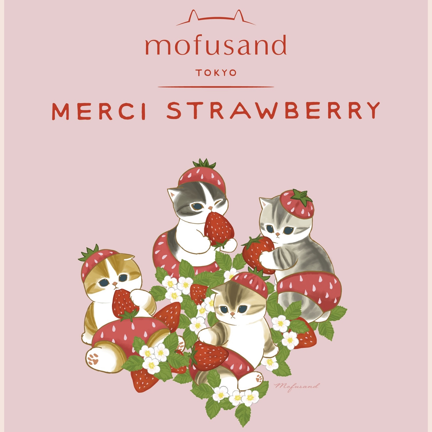 🎀【預訂】 mofusand 草莓🍓系列 Tote Bag
