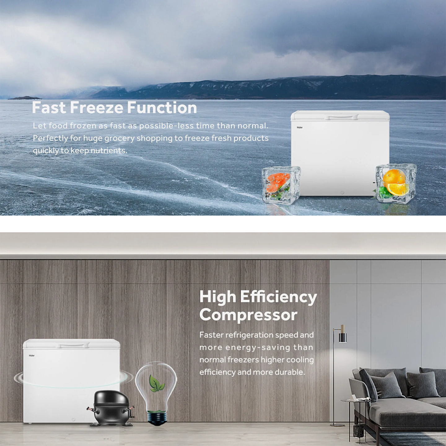 Haier 232L Chest Freezer (BD-248HME)