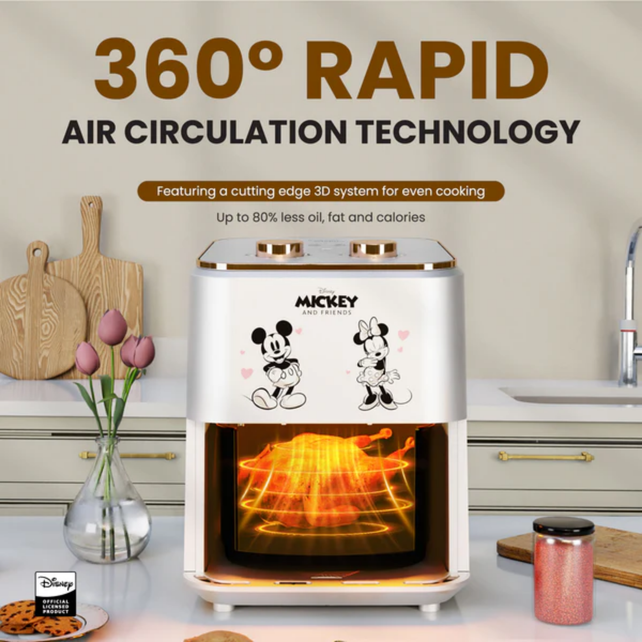 Russell Taylors 4.5L Mickey Retro Air Fryer (Z3-MK)