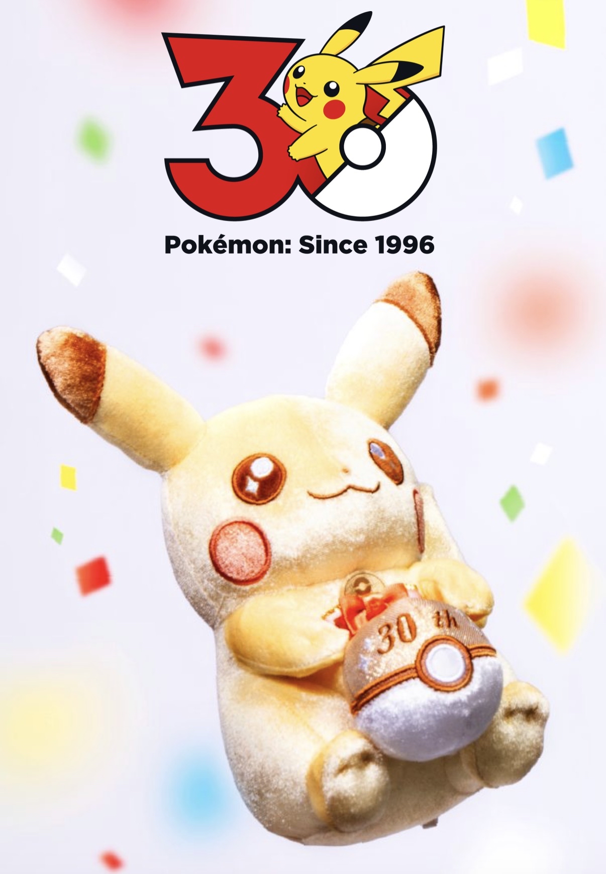 🌸 【預訂】Pikachu 金版30週年公仔掛飾-Pikachu 30週年