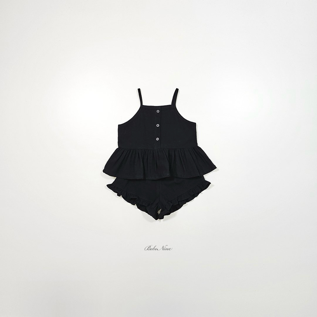 ☀️預訂 韓國直送☀️🇰🇷Bebenine兩色荷葉邊下擺吊帶上下套裝