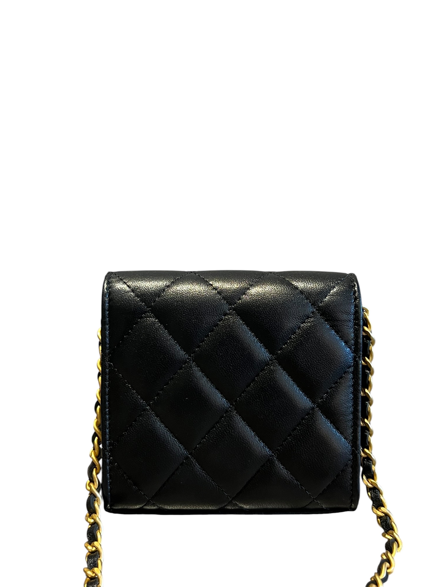 Pre-Owned CHANEL Coco Love CC Heart Clutch with Chain Mini / Product Code: T52101