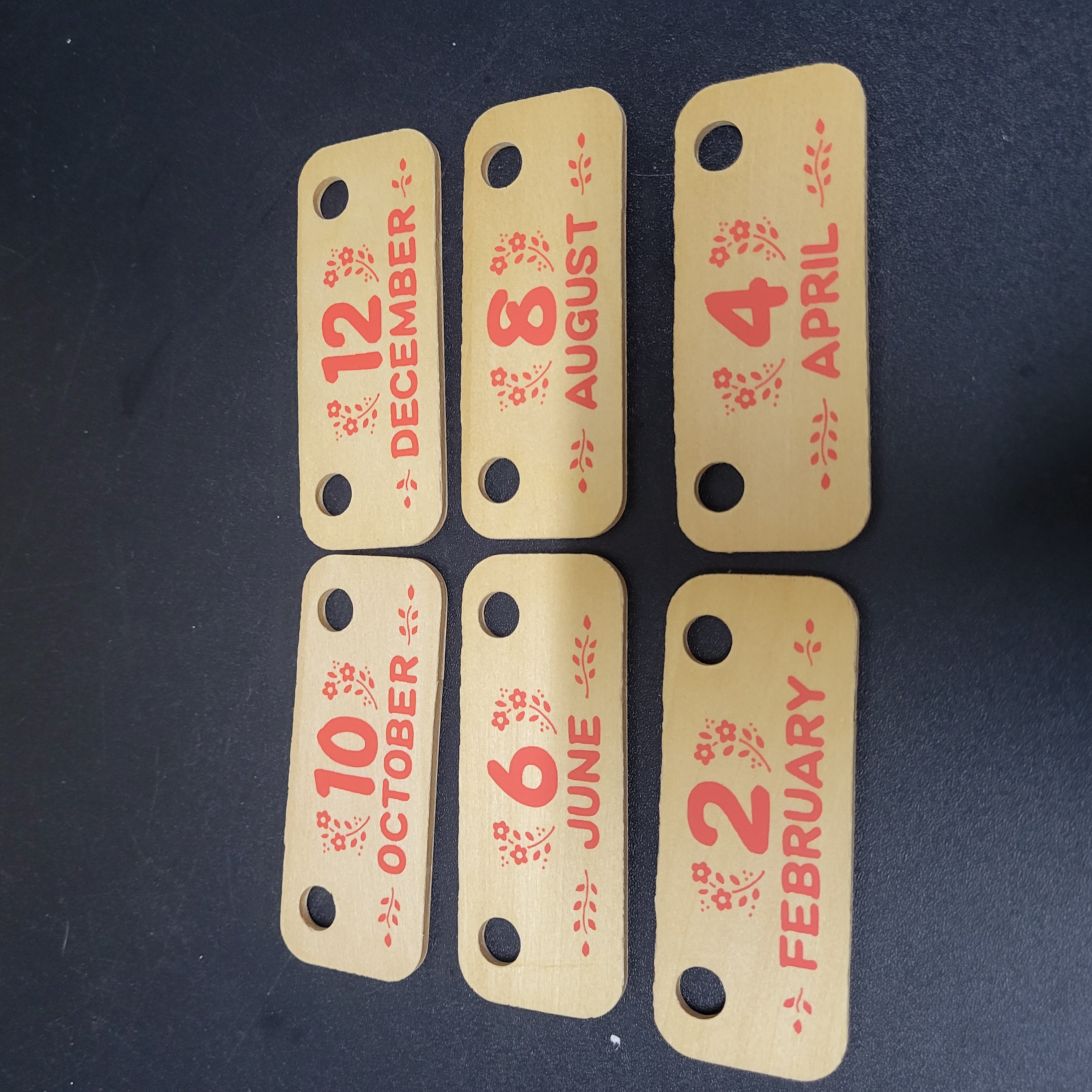 森林家族超絕版木製年曆