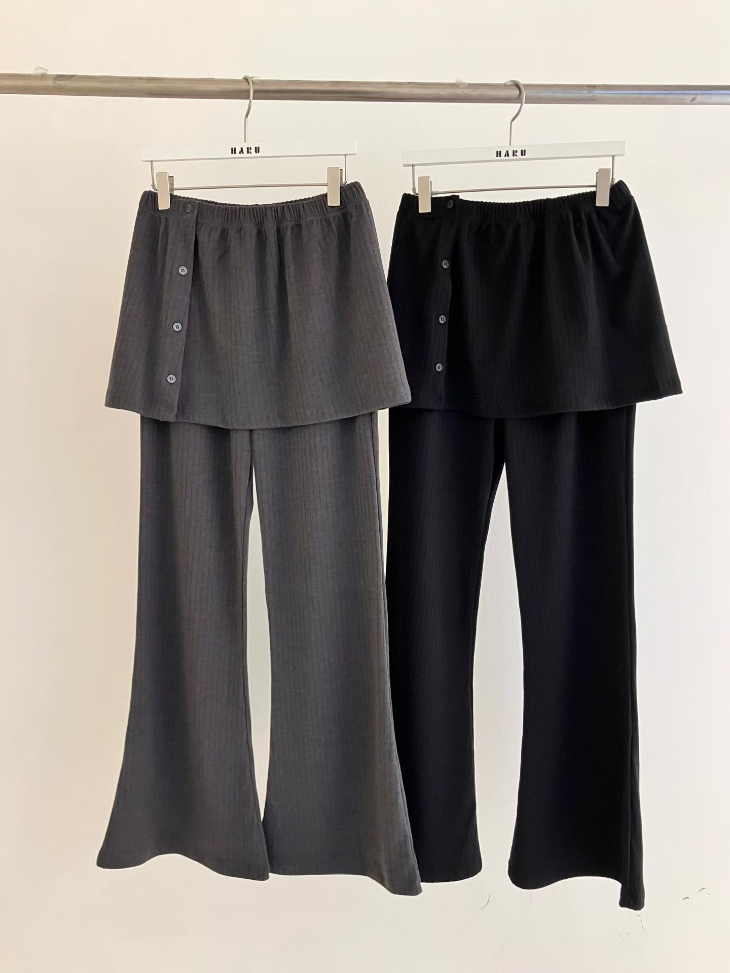 HA20 開鈕裙喇叭褲