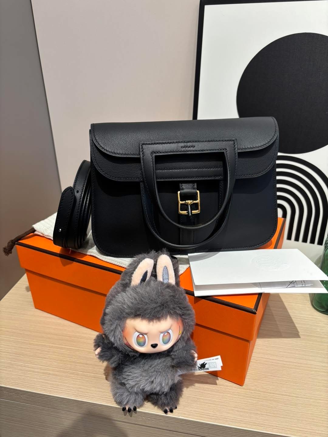 Hermes mini halzan,黑金 STAMP K 100%Authentic,99%new ✅專門店收據✅防塵袋✅box